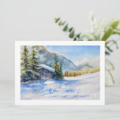 水彩冬シーンビジネス シーズンカード (スタンド正面)