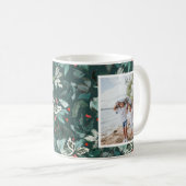 水彩冬ホリーベリー2写真 コーヒーマグカップ (正面右)