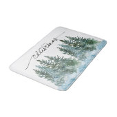 水彩冬ワンダーランドクリスマスツリー バスマット (アングル)