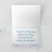 水彩冬ワンダーランドハッピーホリデー シーズンカード (内部)