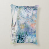 水彩冬景観イラストレーション アクセントクッション (裏面(縦))