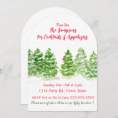 水彩冬木 PERSONALIZE Arch 招待状 (正面/裏面)