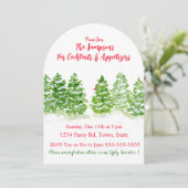 水彩冬木 PERSONALIZE Arch 招待状 (スタンド正面)