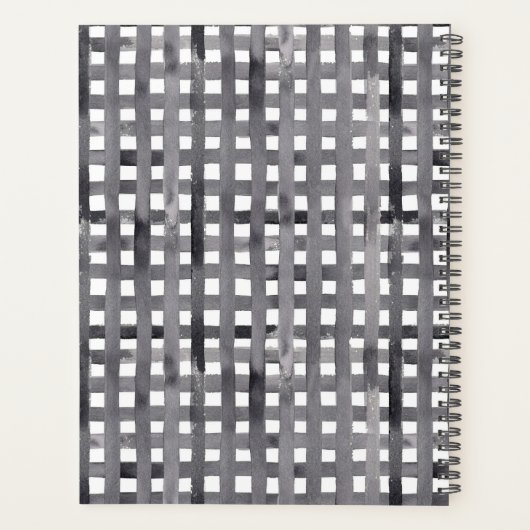 水彩冬格言オンバッファローチェッククリスマス プランナー手帳 (裏面)