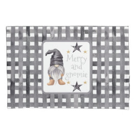 水彩冬格言オンバッファローチェッククリスマス 枕カバー