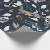 水彩冬野兎 ラッピングペーパー (角)