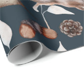 水彩冬野兎 ラッピングペーパー (ロールコーナー)