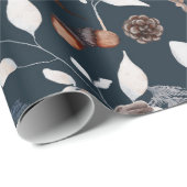 水彩冬野兎 ラッピングペーパー (ロールコーナー)