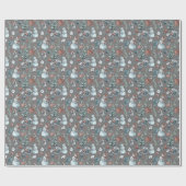 水彩冬 ラッピングペーパー (フラット)