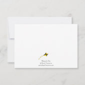 水彩凧ソロリティのノートカード サンキューカード (裏面)