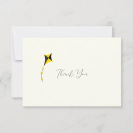 水彩凧ソロリティのノートカード サンキューカード