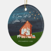 水彩出生アドーレヒム聖なる書物、 経典宗教 セラミックオーナメント (左)