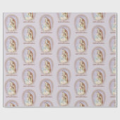 水彩出生カスタム休日 ラッピングペーパー (フラット)