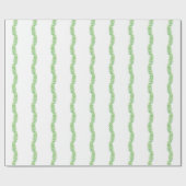 水彩出生クリスマスガーランド ラッピングペーパー (フラット)