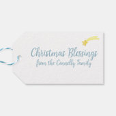 水彩出生クリスマス ギフトタグ (裏面横)