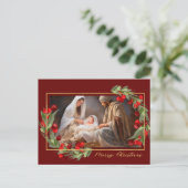 水彩出生シーングローリートゥゴッド シーズンポストカード (スタンド正面)