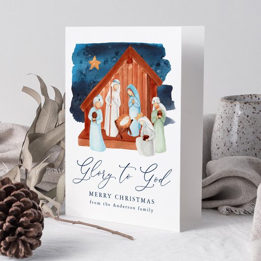 水彩出生シーン栄光へ神への非写真 シーズンカード