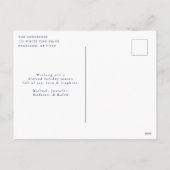 水彩出生シーン栄光へ神への非写真 シーズンポストカード (裏面)