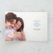 水彩出生休日(オプション)フォトカード シーズンカード (内部)