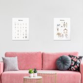 水彩出生降臨カレンダー (リビング)