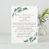 水彩分岐結婚式招待状 招待状 (スタンド正面)