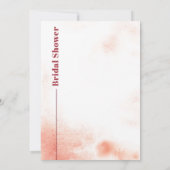 水彩分枝とムーンジャパンディブライダルシャワー 招待状 (裏面)