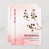 水彩分枝ジャパンディQRコードBUDGET 結婚's (正面/裏面)