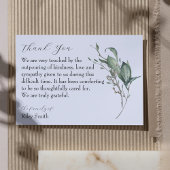 水彩分枝記念写真サンキューカード サンキューカード