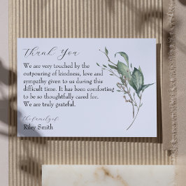 水彩分枝記念写真サンキューカード サンキューカード