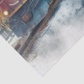 水彩列車とクリスマスツリーティッシュペーパー 薄葉紙 (詳細)