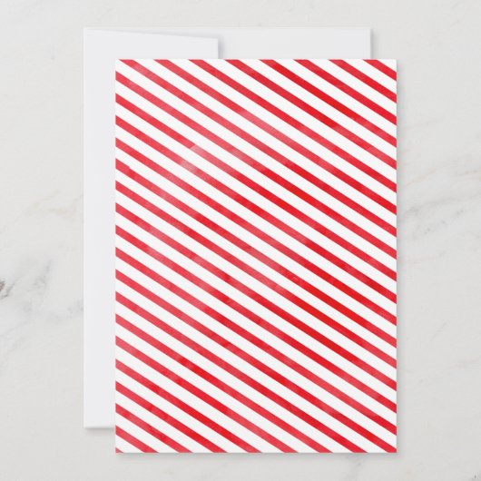 水彩列車の誕生日パーティーへの招待 招待状 (裏面)