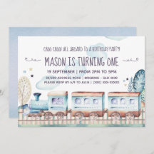 水彩列車の誕生日パーティー