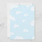 水彩列車誕生日招待状 招待状 (裏面)