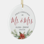 水彩初めてのクリスマスMr.+ミセス・オーナメント セラミックオーナメント (右)