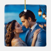 水彩初めてのクリスマスMr.And Mrs.Photo セラミックオーナメント (裏面)