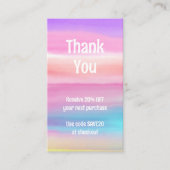 水彩割引カード 割引カード (正面)