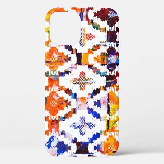 水彩効果のある幾何学的なテクスチャパターン Case-Mate iPhoneケース (裏面)