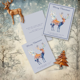 水彩効果フェスティバルディアクリスマス シーズンカード