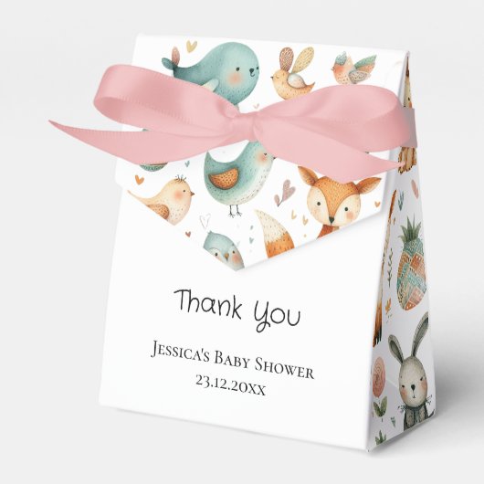 水彩動物のドードルサンキュー フェイバーボックス (正面サイド)