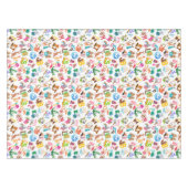 水彩動物アルファベットかわいい テーブルクロス (正面(横))