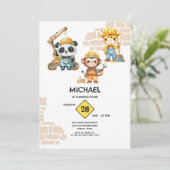 水彩動物建設　あらゆる年 招待状 (スタンド正面)