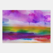 水彩包み紙シート束 ラッピングペーパーシート (正面3)