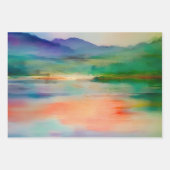 水彩包み紙シート束 ラッピングペーパーシート (正面2)