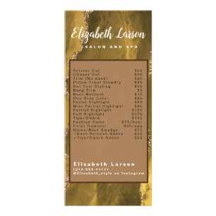 水彩化粧アーティストヘアサロンラックカード ラックカード