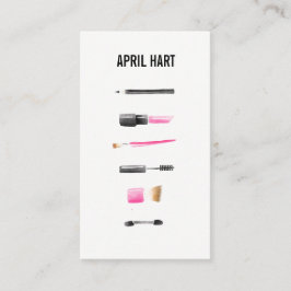 水彩化粧アーティスト名刺 名刺