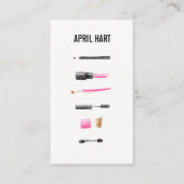 水彩化粧アーティスト名刺 名刺 (正面)