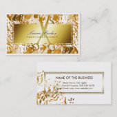 水彩化粧アーティスト美容師はさみ 名刺 (正面/裏面)