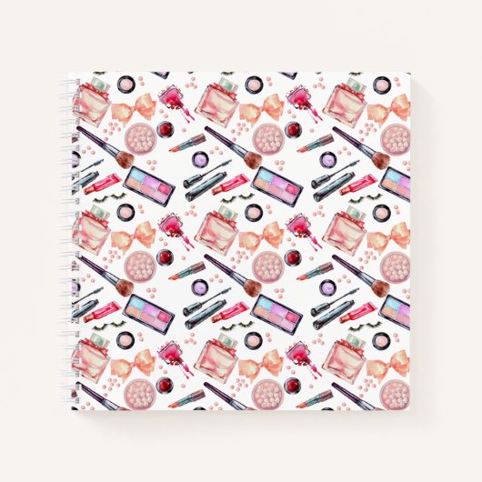 水彩化粧パターン ノートブック (正面)