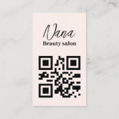 水彩化粧料美しいサロン 名刺 (裏面)