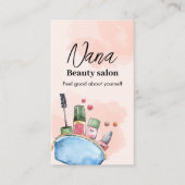 水彩化粧料美しいサロン 名刺 (正面)